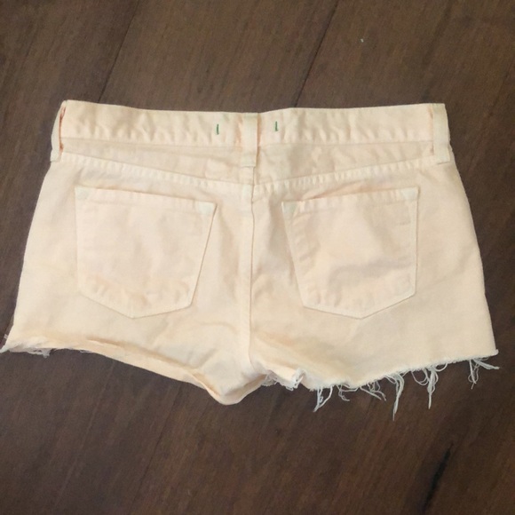 J Brand Peach Cut Off Denim Shorts - Picture 4 of 4